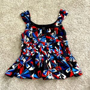 🌸2/$30 Nine West Career Flowy Abstract Blouse